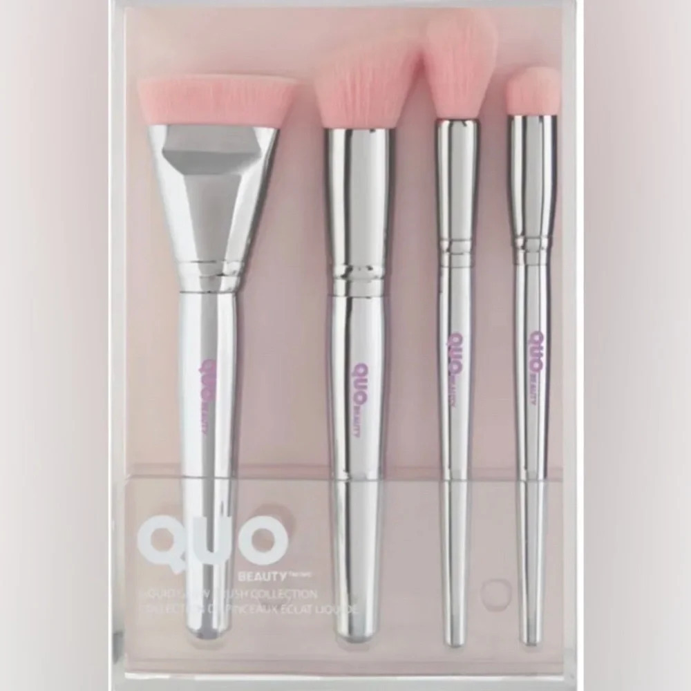 QUO Beauty Liquid Glow Brush Collection to  Create A Glowing Skin Canvas NEW